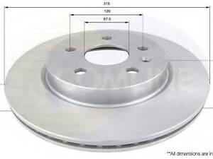 ADC1144V Comline - Диск тормозной вентилируемый с покрытием COMLINE ADC1144V на SAAB 9-5 (YS3G)