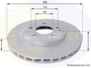 ADC1673V Comline - Диск тормозной вентилируемый с покрытием COMLINE ADC1673V на MERCEDES-BENZ B-CLASS (W246, W242)