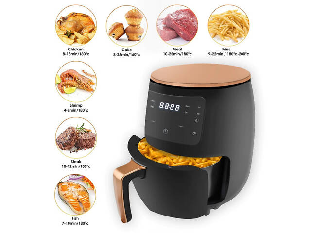 Аэрофритюрница Air Fryer Maxtop MP-18 6L 3600W - Фото 5
