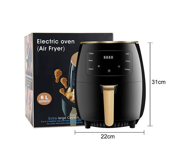 Аэрофритюрница Air Fryer Maxtop MP-18 6L 3600W - Фото 8