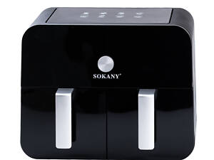 Аэрогриль-фритюрница Sokany SK10008 на 10 л сенсорно-механическая черный (SK10008)