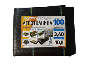 Агротекстиль для мульчування Shadow 100 г/м2 3,4 х 10 м Чорний