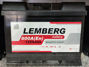 АКБ 6 ст 60 А (600EN) (1) LEMBERG battery