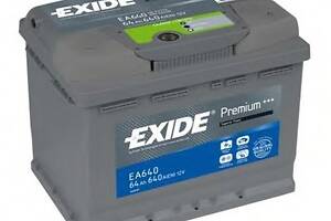 АКБ 6СТ-64 R+ (пт640) (необслуж) Premium Exide