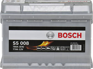 АКБ 77-А/Ч (Bosch) S-5 (R+) 780A (278х175х190мм.) 0092S50080