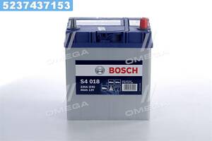 Аккумулятор 40Ah-12v BOSCH (S4018) (187x127x227),R,EN330( Азия) тонк.клеммы