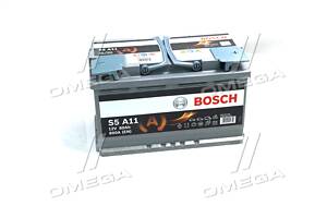 Аккумулятор 80Ah-12v BOSCH AGM (S5A11) (315x175x190),R,EN800