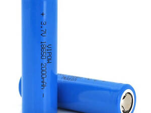 Акумулятор 18650 2000mAh, FlatTop, 3.7V, Blue Vipow (ICR18650-2000mAhFT)