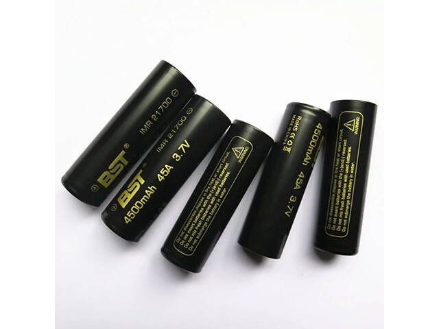Аккумулятор 21700 45A BST 3.7V 4500mah (Черный) - Фото 2