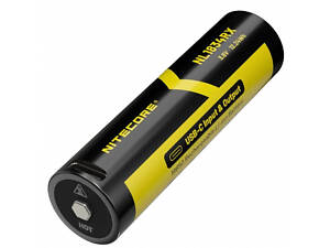 Аккумулятор 21700 + Power Bank Nitecore NL2150RX 5000mAh 8А 3.6V (Черно-желтый)