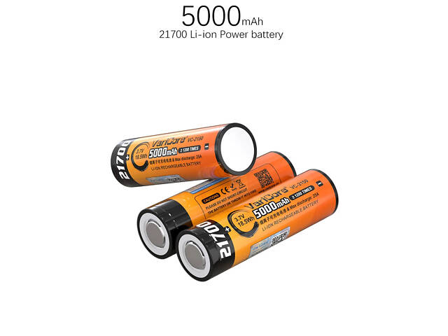 Аккумулятор 21700 VariCore VC-2150 5000mAh 3.7V B промышленный 25A - Фото 6