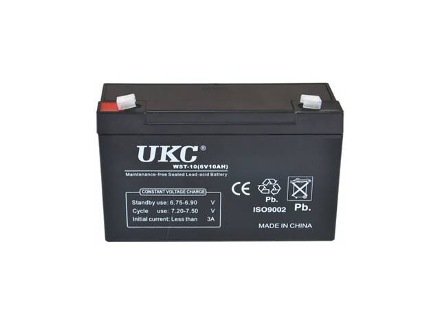 Акумулятор АКУМУЛЯТОРНИЙ 6В 7А UKC - Фото 1