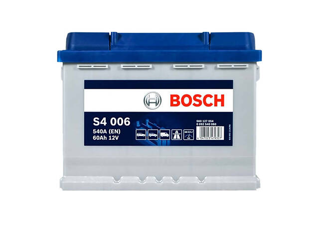 Аккумулятор автомобильный BOSCH (S40 060) (L2) 60Ah 540A L+