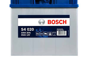 Акумулятор автомобільний BOSCH (S40 200) (B24) Asia 45Ah 330A R+ т.к.