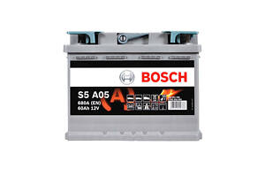 Аккумулятор автомобильный BOSCH AGM (S5A 050) (L2) 60Ah 680A R+