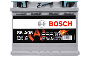 Автомобільний акумулятор BOSCH AGM (S5A 050) (L2) 60Ah 680A R+