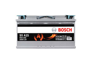 Акумулятор автомобільний BOSCH AGM (S5A 150) (L6) 105Ah 950A R+
