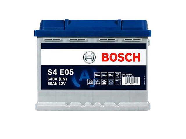 Акумулятор автомобільний BOSCH EFB (S4E 051) (L2) 60Ah 640A R+