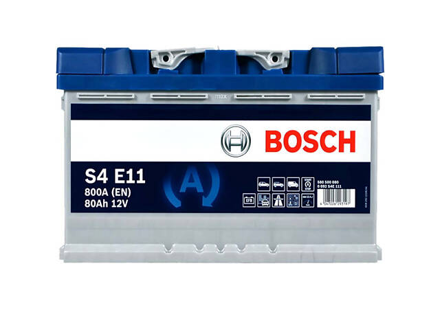 Автомобільний акумулятор BOSCH EFB (S4E 111) (L4) 80Ah 800A R+