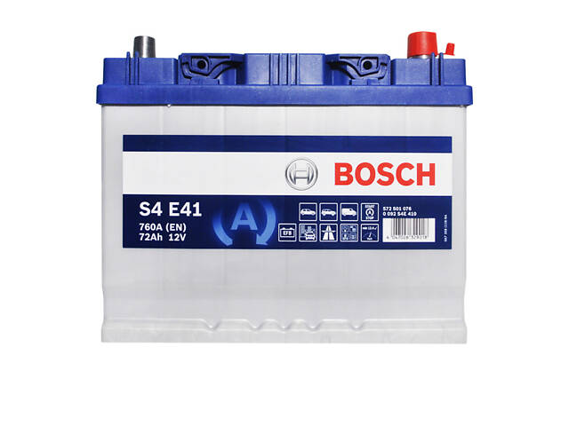 Акумулятор автомобільний BOSCH EFB Asia (S4E 410) (D26) 72Ah 760A R+