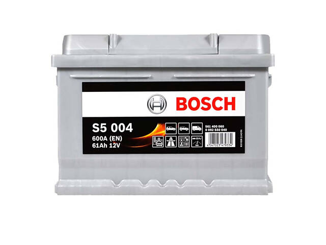 Аккумулятор автомобильный BOSCH S5 61Ah 600A R+ (S50 040) (LB2)