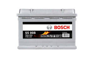 Автомобільний акумулятор BOSCH S5 77Ah 780A R+ (S50 080) (L3)