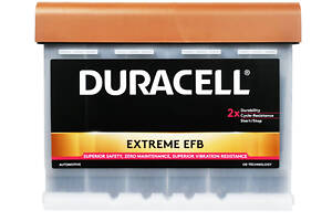 Акумулятор автомобільний Duracell Extreme EFB 65Ah 640A R+ (L2)