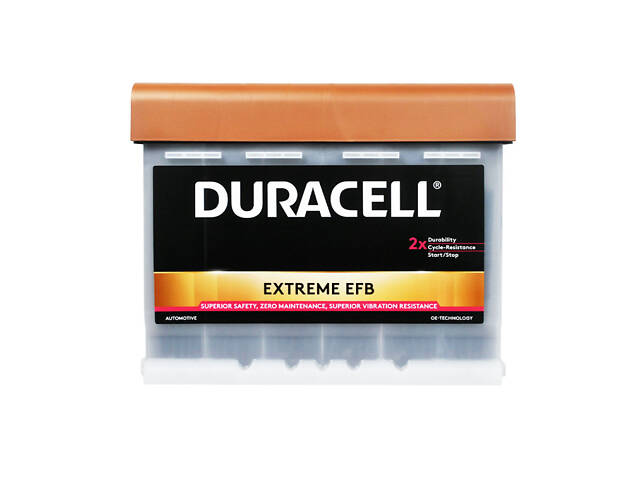 Аккумулятор автомобильный Duracell Extreme EFB 65Ah 640A R+ (L2)