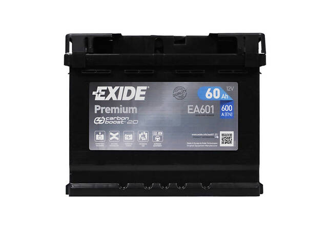 Аккумулятор автомобильный EXIDE Premium 60Аh 600A L+