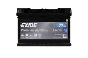 Автомобільний акумулятор EXIDE Premium 77Аh 760A R+