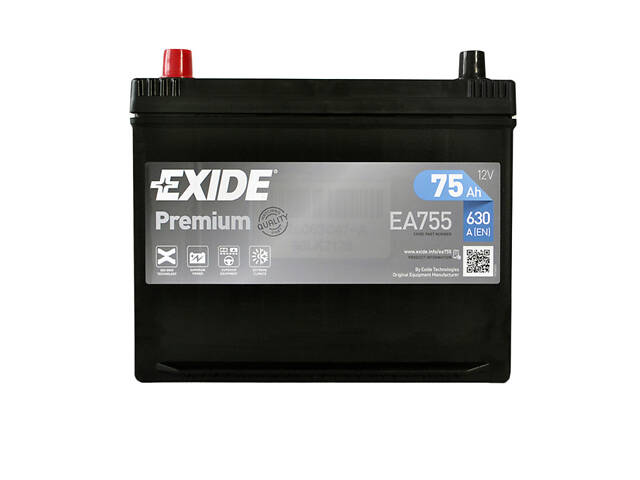 Автомобільний акумулятор EXIDE Premium Asia (D26) 75Аh 630A L+