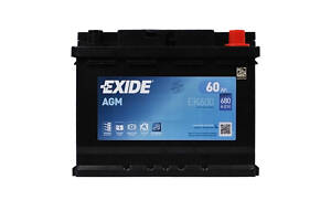 Акумулятор автомобільний EXIDE Start-Stop AGM (EK600) 60Аh 680A R+