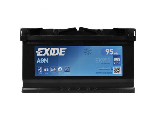 Автомобільний акумулятор EXIDE Start-Stop AGM 95Аh 850A R+