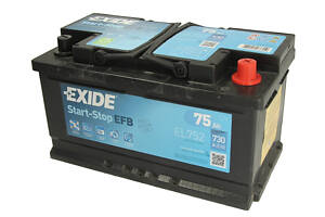 Аккумулятор автомобильный EXIDE Start-Stop EFB 75Аh 730A R+