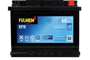 Акумулятор автомобільний FULMEN Start-Stop EFB (L2) 60Аh 640A R+