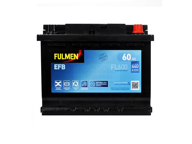 Аккумулятор автомобильный FULMEN Start-Stop EFB (L2) 60Аh 640A R+