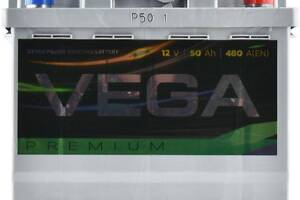 Аккумулятор автомобильный Vega PREMIUM ( Вега) 50Ah 6СТ-60 (480A) R+ (Украина) Westa