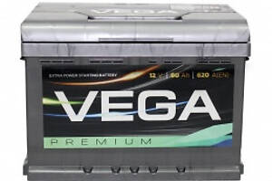 Аккумулятор автомобильный Vega PREMIUM ( Вега) 65Ah 6СТ-65 (640A) R+ (Украина) Westa