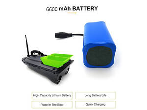 Аккумулятор для кораблика li-on 18650 6600 мАч Lanzhd №1274