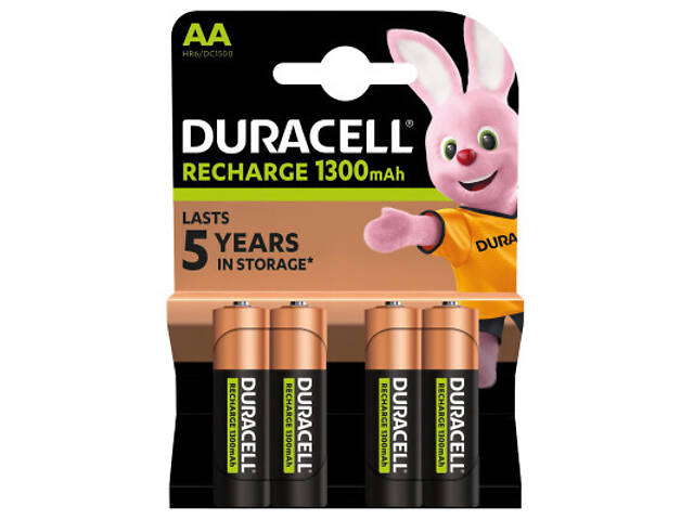 Акумулятор Duracell AA HR6 1300mAh * 4 (5007324) - Фото 2