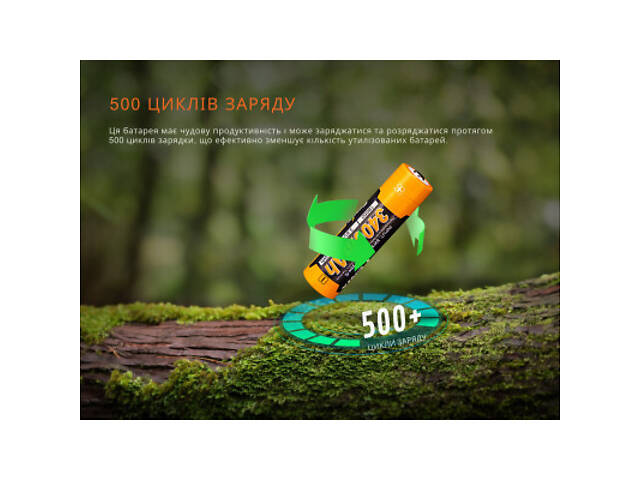 Акумулятор Fenix 18650 (3400 mAh) Type-C (ARB-L18-3400U-V30) - Фото 6