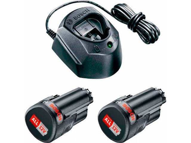 Акумулятор до електроінструменту Bosch PBA 2x12В, 1.5Аг та ЗУ GAL 1210 CV (1.600.A01.L3E) - Фото 1