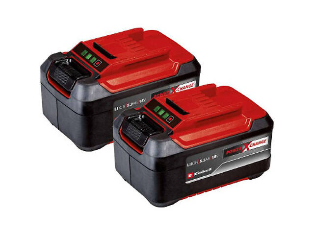 Акумулятор до електроінструменту Einhell 18V PXC Twinpack, 18V, 5.2Ah, 2 шт (4511526) - Фото 1