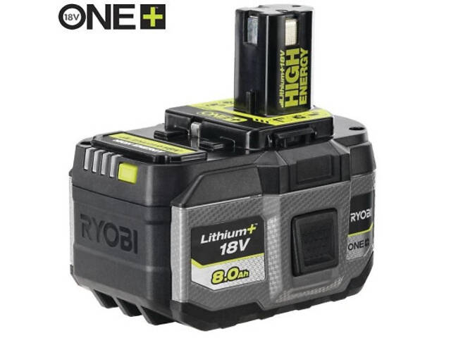 Акумулятор до електроінструменту Ryobi ONE+ RB1880T High Energy Lithium+, 18V, 8Ah, 1.3кг (5133006264) - Фото 1