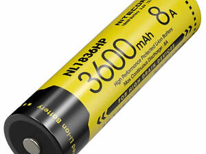 Аккумулятор Li-Ion 18650 Nitecore NL1836HP 3.6V 8A 3600mAh защищенный (Желтый)