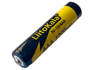 Аккумулятор LiitoKala Ni-10/AAA 1.2V 1000mAh (Черный с желтым)