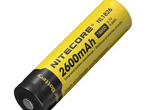 Акумулятор літієвий Li-Ion 18650 Nitecore NL1826 3.7V 2600mAh (1088-6-1020)