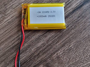 Акумулятор літій полімерний li-ро 3,7 В 1800 мА·год №2324