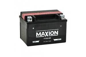 Аккумулятор мотоциклетный Maxion МОТО AGM 12V 8Ah L+ Тайвань YTX-9-BS