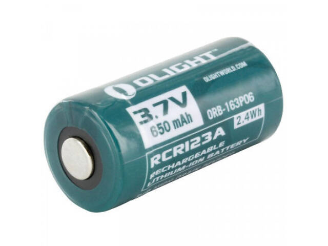 Акумулятор Olight RCR123 (16340) Li-Ion 650 mAh (ORB2-163P06) - Фото 1